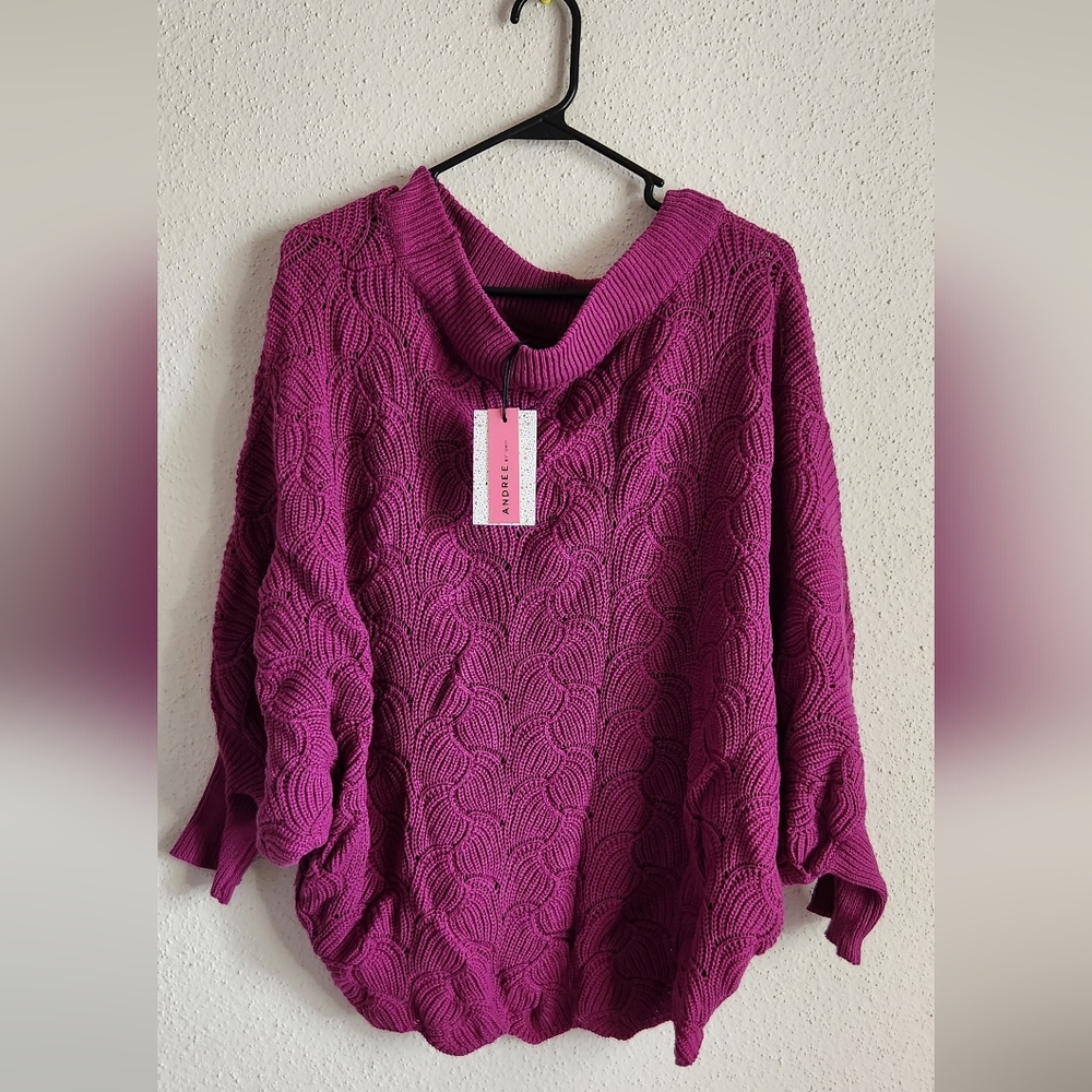 Andreea by Unit NWT Purple Knitted Sweater